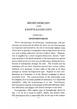 Bronchoscopy and esophagoscopy; a manual of peroral endoscopy and laryngeal surgery | Chevalier Jackson