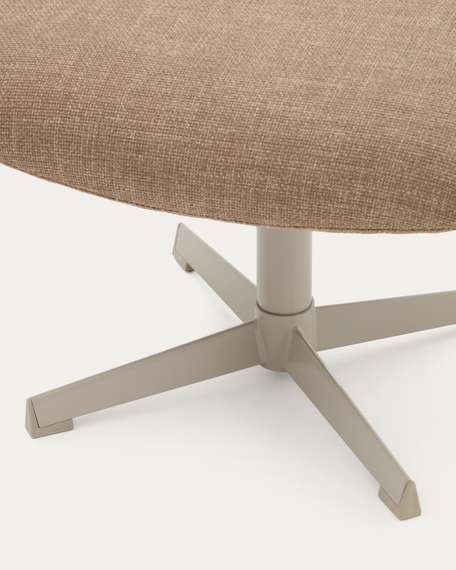 Крутящийся пуф Jaspe светло-коричневый