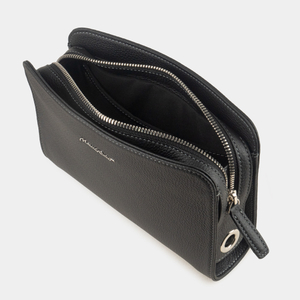 Сумка-трансформер Elodie из кожи теленка, черного цвета