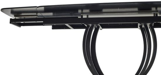 Стол МАТЕРА (MATERA) 160 цвет KL-116 Черный мрамор матовый, итальянская керамика/ ЧЕРНЫЙ