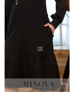 Платье 208Б-черный Minova