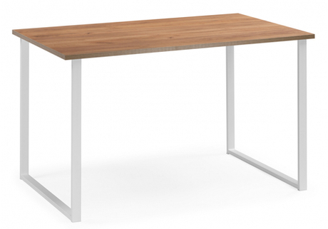 Стол деревянный Woodville Лиман 117 x 77 дуб крафт золотой, белый матовый, ножки белые