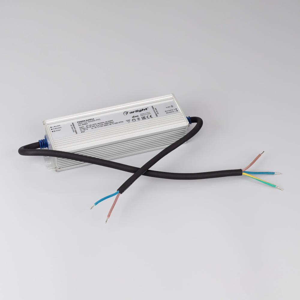 Блок питания ARPJ-LG-565600-PFC (200W, 25-56V, 2.6-5.6A) (Arlight, IP67 Металл, 5 лет) 039541