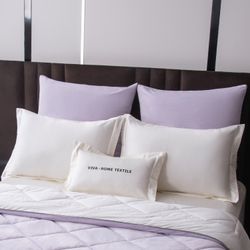 Комплект постельного белья с одеялом Сатин Вельвет Премиум «Лавандовая симфония»