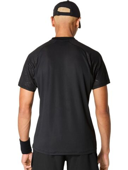Теннисная футболка Asics Match Short Sleeve Top Night Energy - performance black