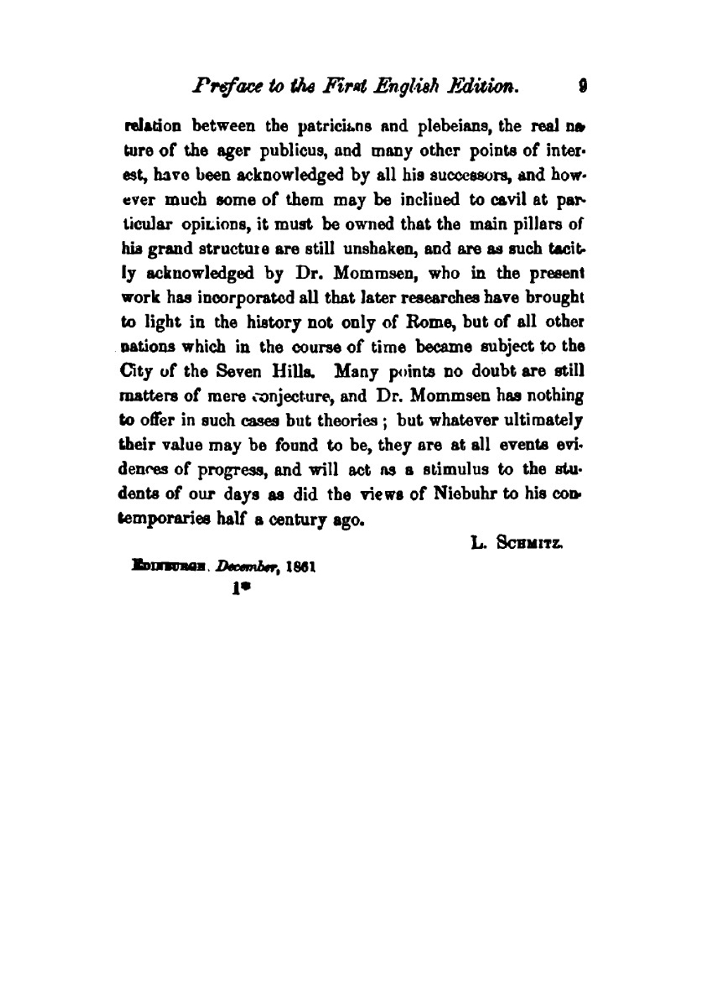 The history of Rome. Translated with the author's sanction and additions. Vol. 1 | Théodor Mommsen
