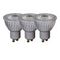 Лампа светодиодная диммируемая Lucide GU10 5W 3000K серая (3 шт.) 49006/15/36