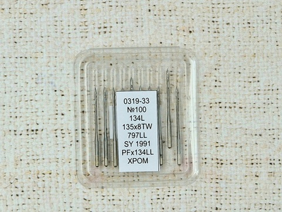 Иглы промышленные 0319-33 №100 134L, 10 игл