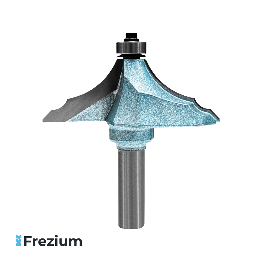 Фигирейная горизонтальная фреза по дереву &quot;Frezium&quot; (76,2x12x25,4x31,75 R28,6; FGH-762-12)