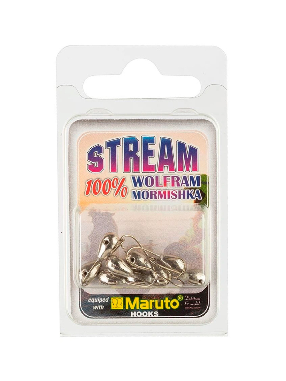 Мормышка Helios вольфрамовая Капля с отверстием граненая 3мм 0,45гр SIL кембрик, камень, подмазка фосфорная (MW-5130ACP-SIL)