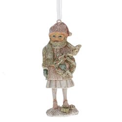 GAEM Фигурка декоративная подвесная "Девочка", L5 W5 H11,5 см, 6в.