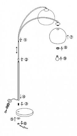 Торшер Globo Newcastle 58227