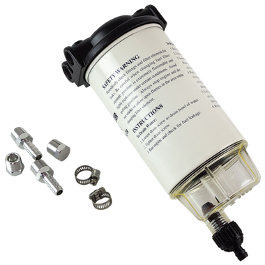 Фильтр топливный с отстойником C14773P 10мк с креплением и водосборником (большой)