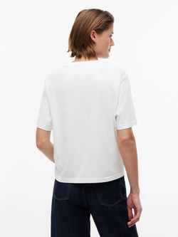 Футболка Tommy Jeans Badge Boxy Ecru