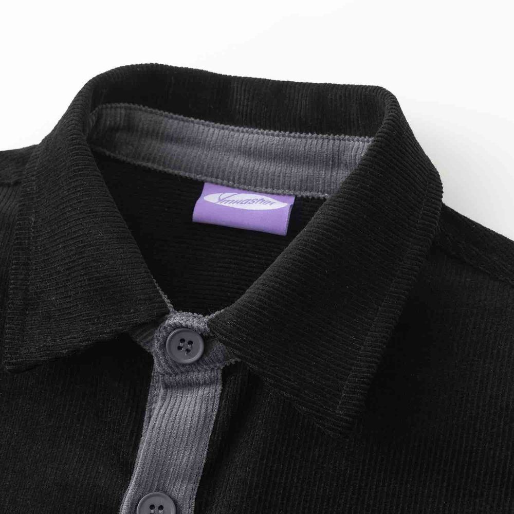 Рубашка Ymkashix Velvet Button черный/серый