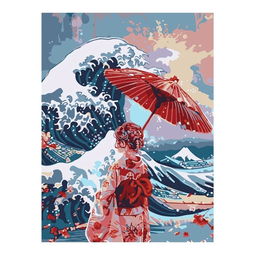 Картина по номерам 30*40см "Морские волны" (на подрам.) (Lori)