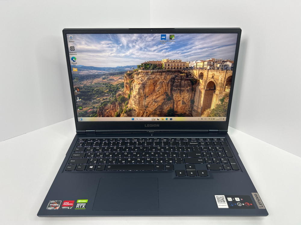 Ноутбук Lenovo Legion 5-15ACH6H (82JU000WRK) 15.6"/AMD Ryzen 5 5600H/RAM 16 GB/SSD 512 GB/Nvidia RTX3070 8GB/1920x1080/IPS 165Hz/DOS/Посветка кл-ры:LED/Синий. Состояние: B1