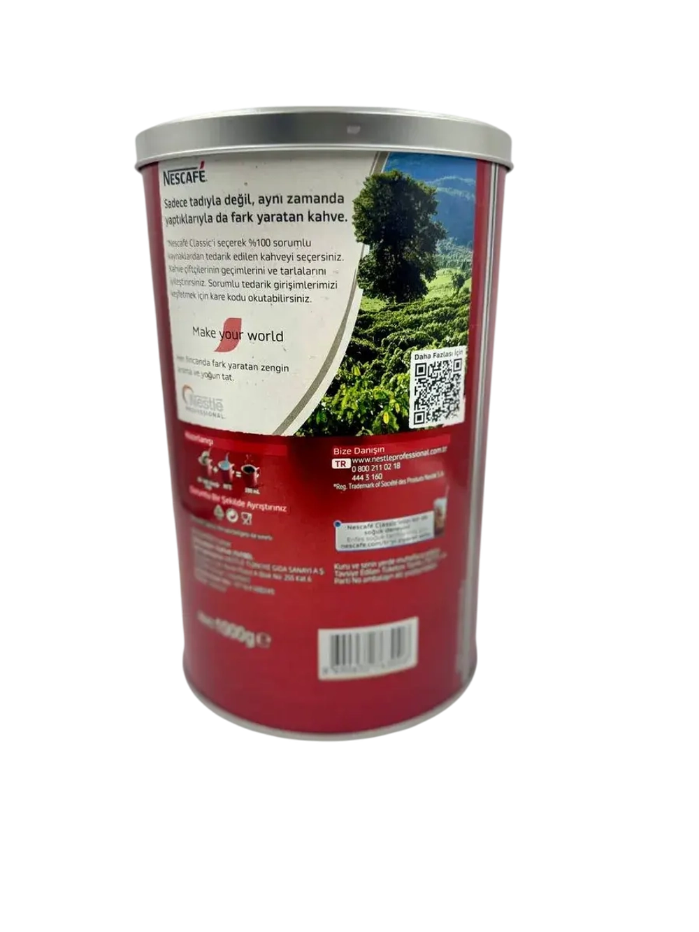 Нескафе Классик в жестяной банке , растворимый, (1кг)