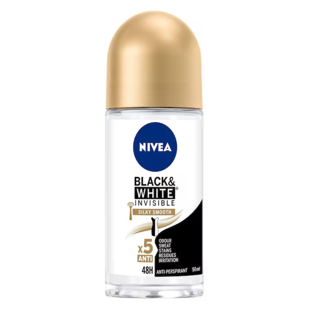 Дезодорант-антиперспирант Nivea Черное и Белое невидимый Гладкий шелк 50 мл