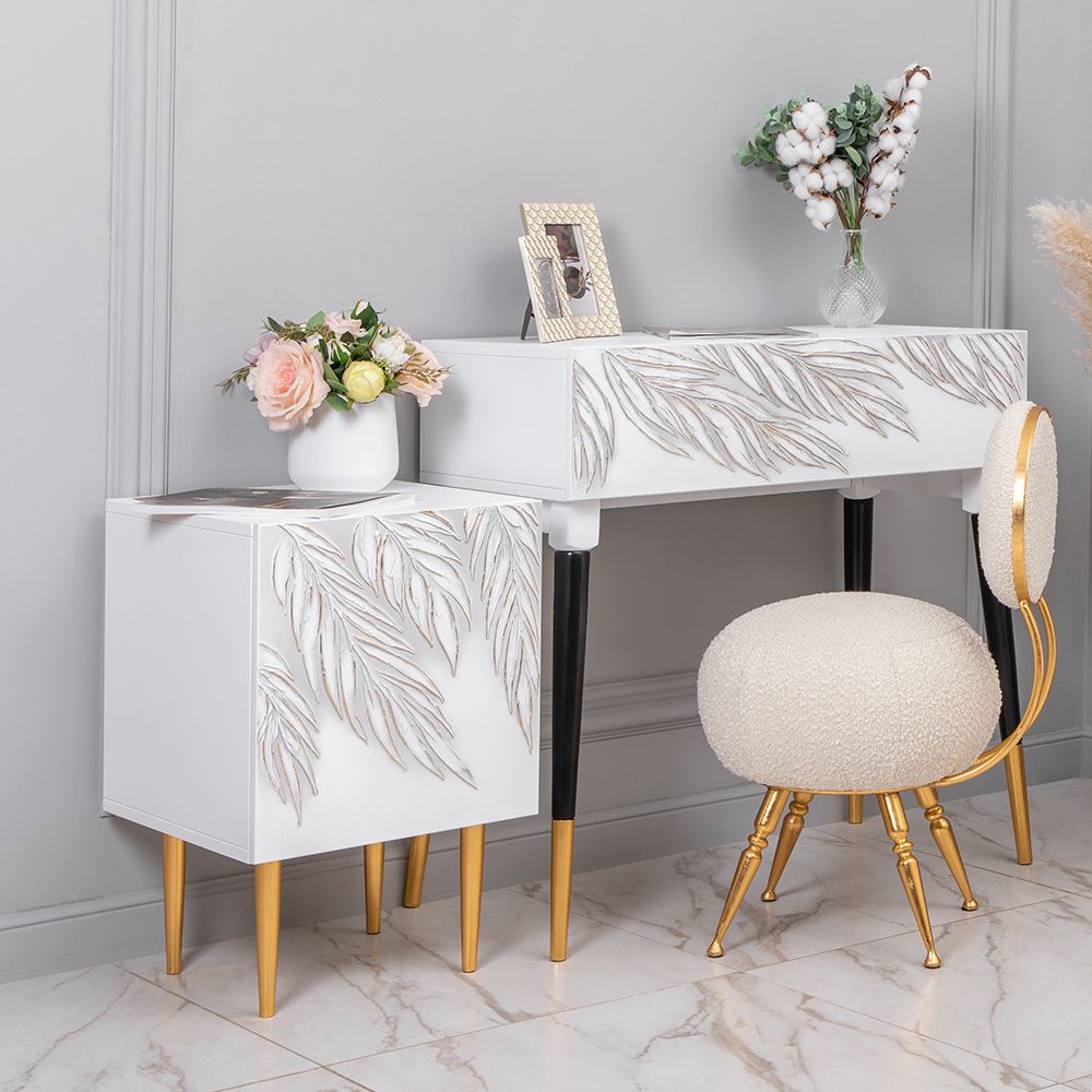 Тумба прикроватная Тропик Стайл Айс Голд левая