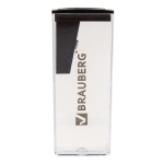 Точилка BRAUBERG "Assistant", с контейнером, пластиковая, корпус ассорти, 228451