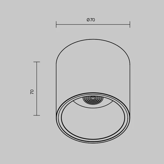 Потолочный светильник Альфа / Alfa LED 12 Вт 4000 К 24° Technical c064cl-l12w4k