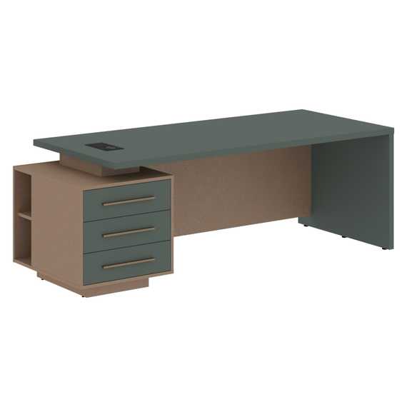 Стол руководителя с тумбой VCT 2290(L)  2200х900х750 VELION