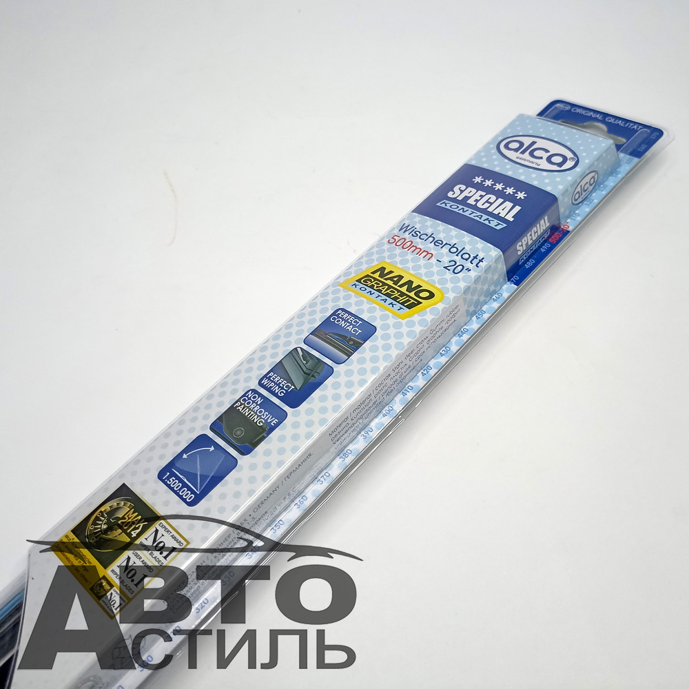 Щетка дворника 500мм  АЛКА Kontakt силикон/графит 150200
