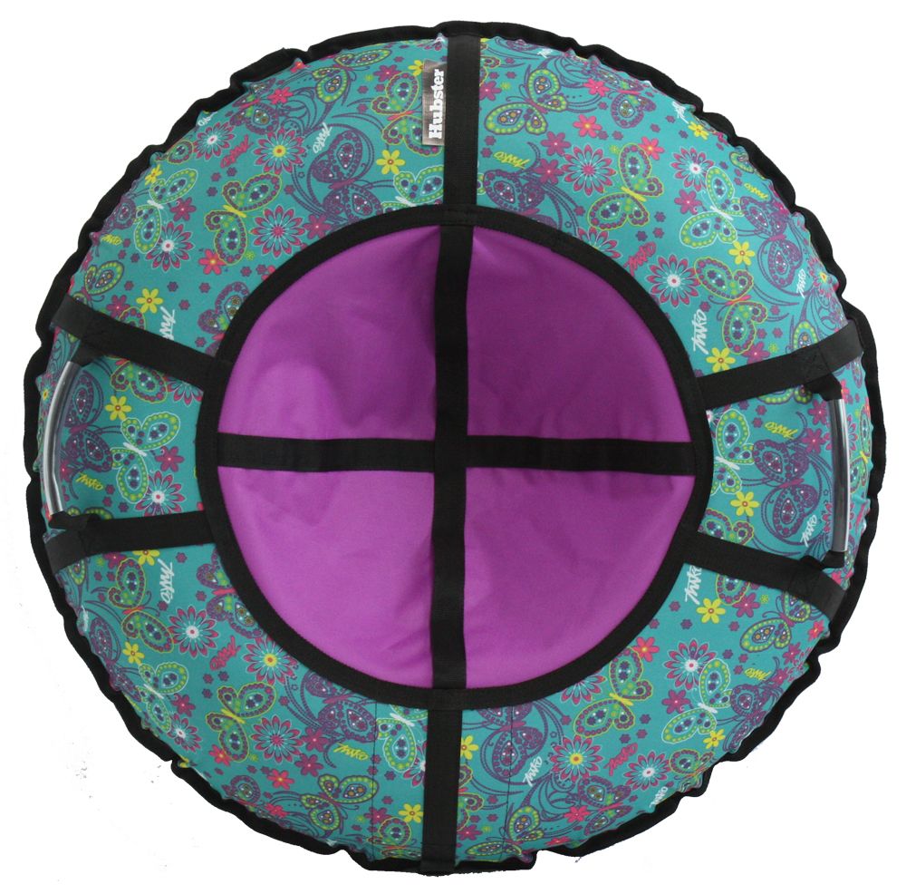 Тюбинг Hubster Фьюжн Бабочки бирюзовые, хайп фиолетовый