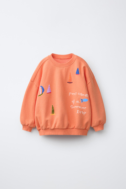 ZARA ТОЛСТОВКА С КОРАБЛЯМИ ISABELLE VANDEPLASSCHE ©, ОРАНЖЕВЫЙ
