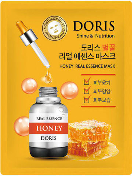 [DORIS] Тканевая маска для лица МЕД HONEY Real Essence Mask, 1шт*25 мл