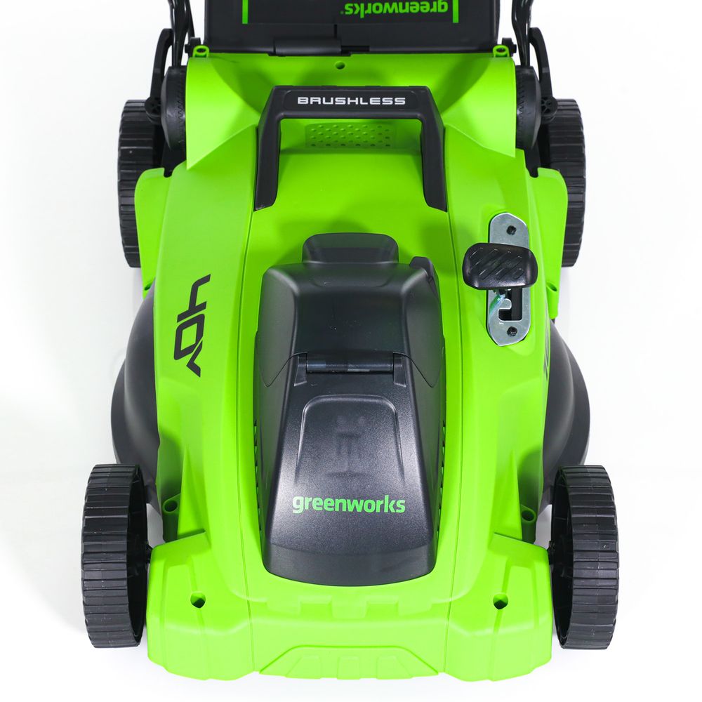Аккумуляторная газонокосилка Greenworks GD40LM16XK5, 40v, 41 см, (2517907UG), с аккумулятором 5 А·ч и зарядным устройством