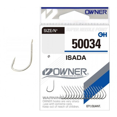 Крючки Owner Isada nickel 50034 №10