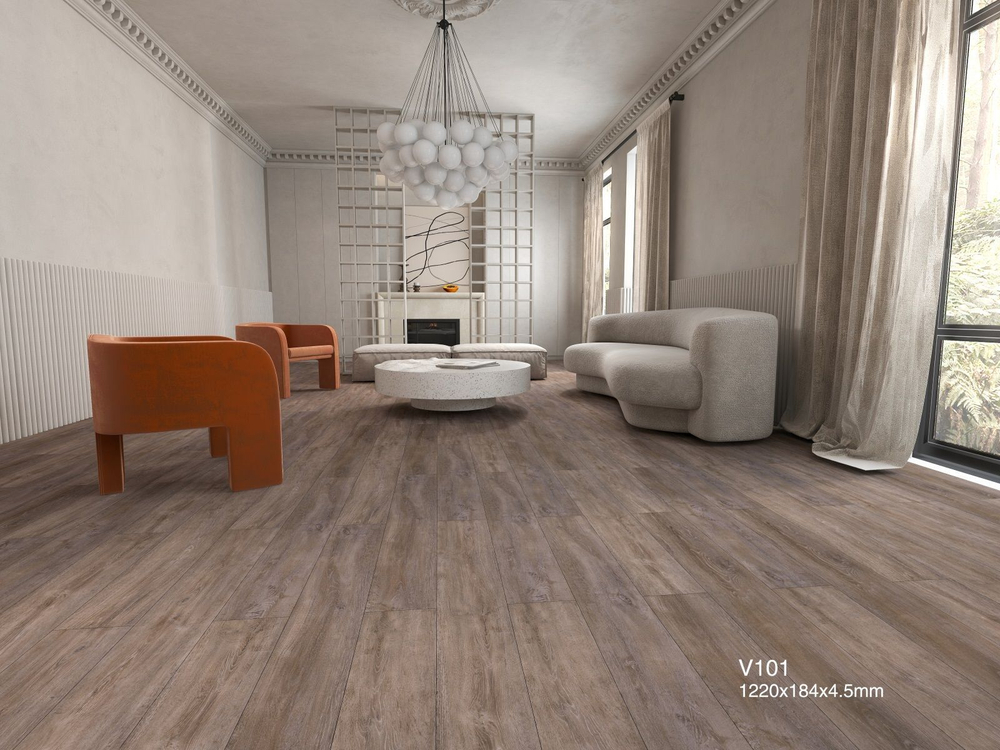 Кварц-винил SPC L’Quarzo Aciendo 4,5 мм AI101 ДУБ БРИГАМИЯ 2.244 м2