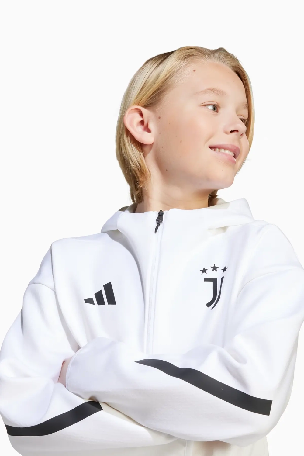 Кофта adidas Juventus FC 25/26 Anthem Junior - белый