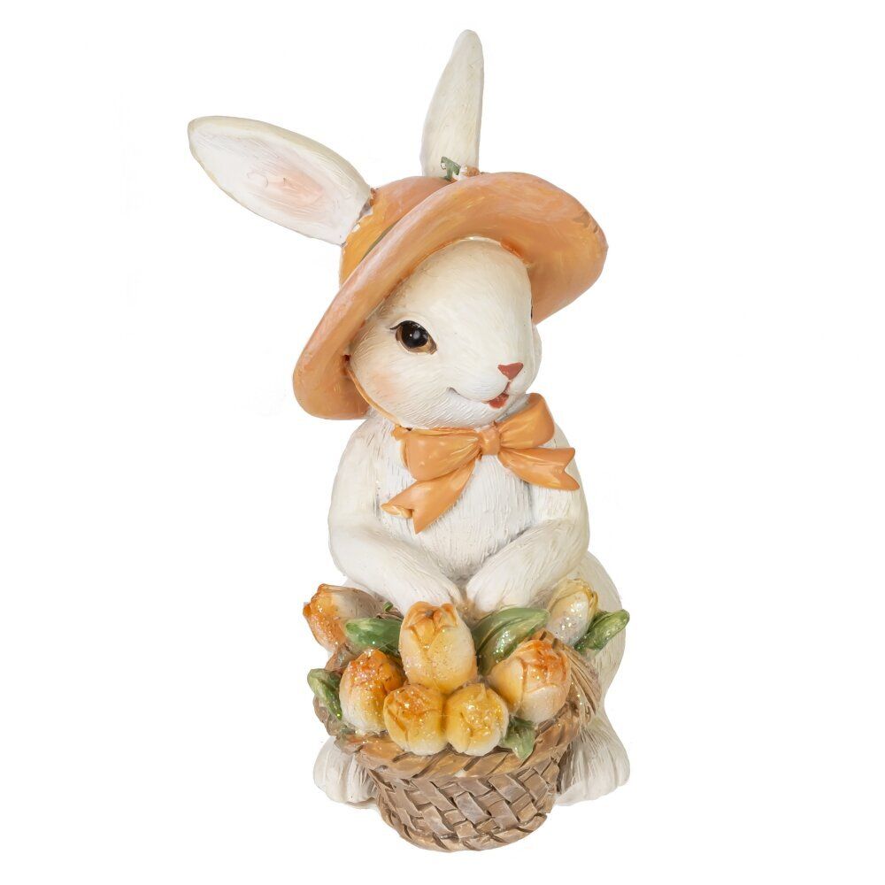 GAEM Фигурка декоративная "Заяц с корзиной", L5 W8 H10 см