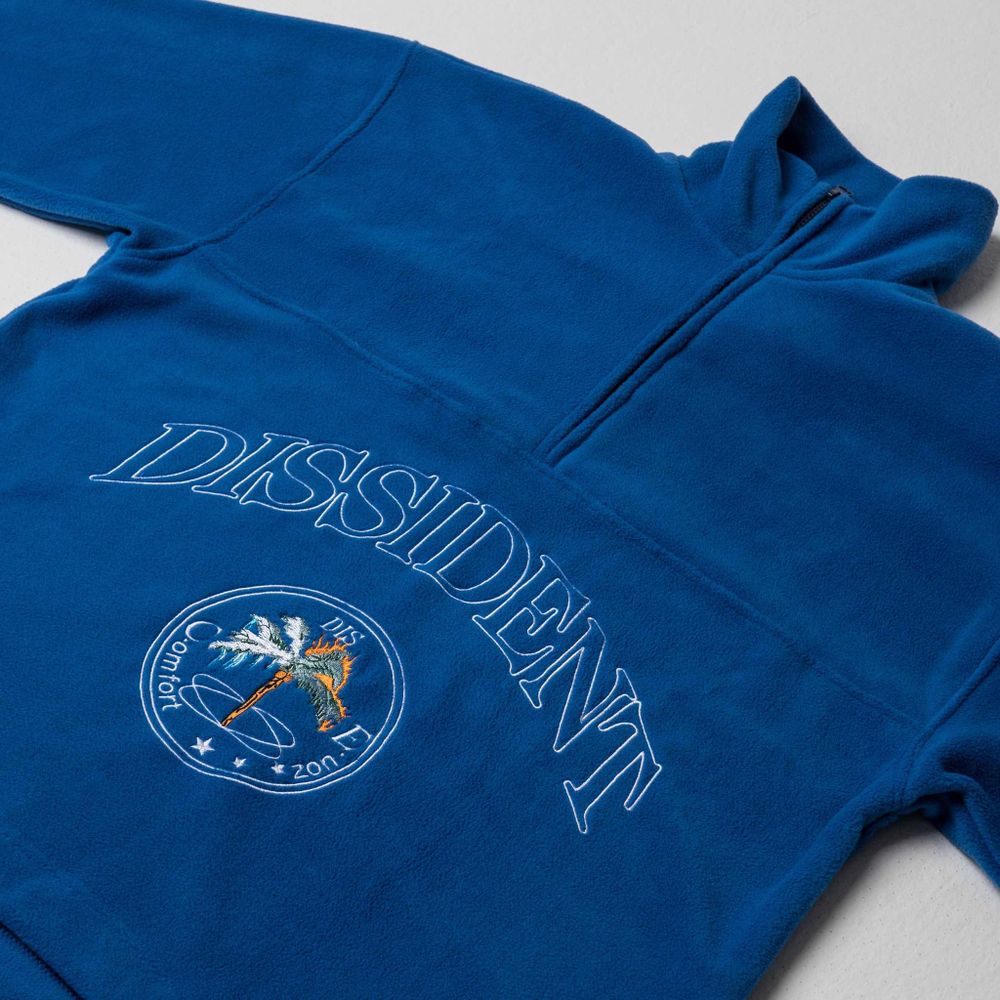 Толстовка Dissident Флисовая "DZ" Синяя