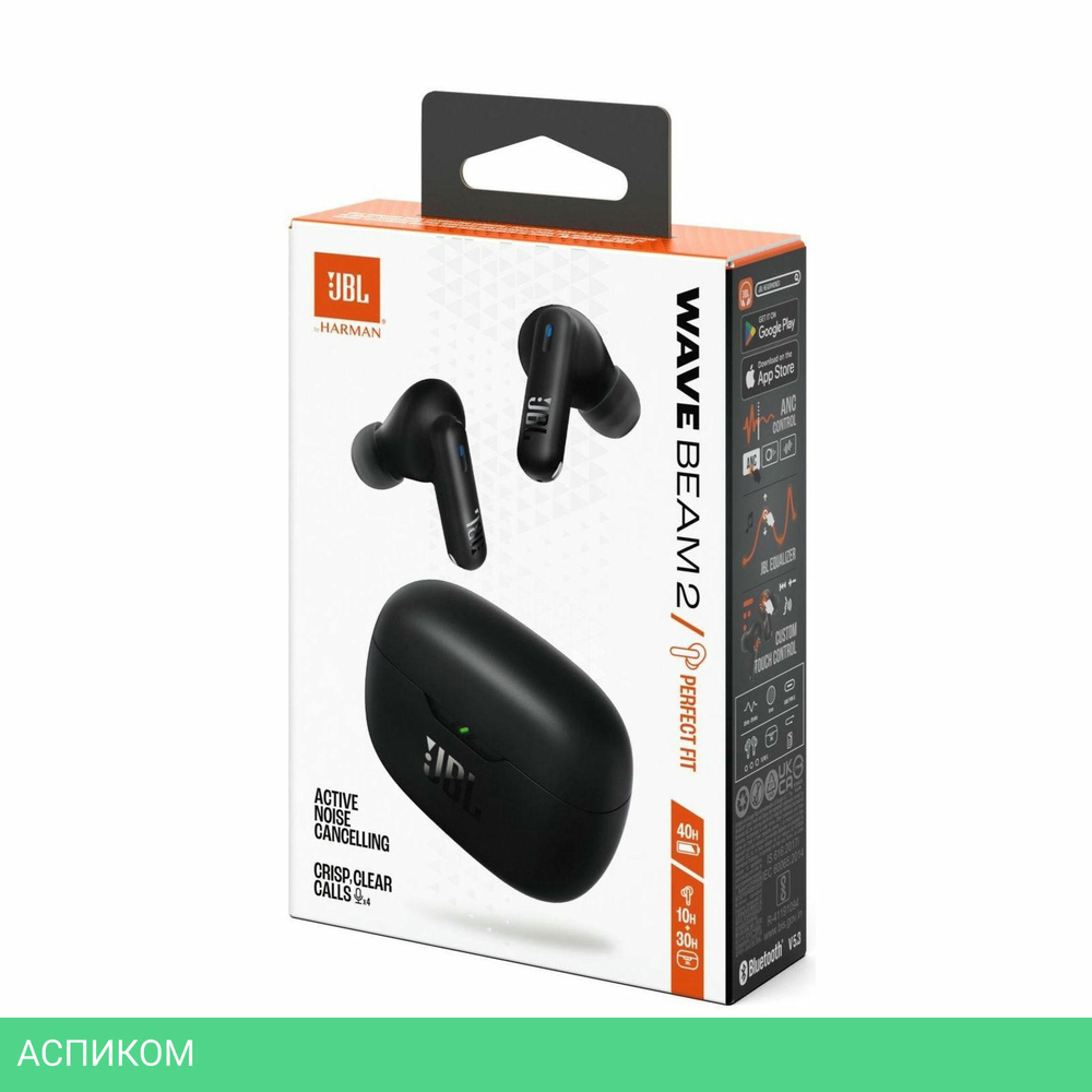 Наушники JBL Wave Beam 2 черный (JBLWBEAM2BLK)