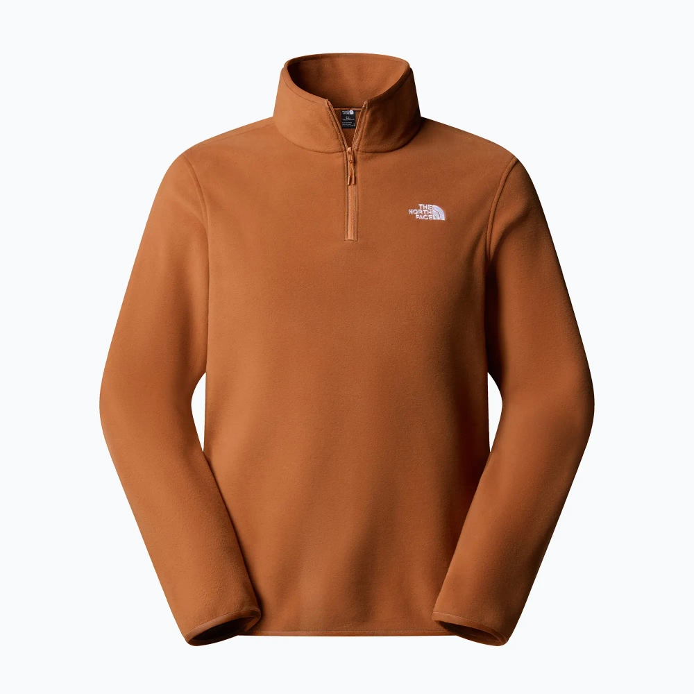 Флисовая толстовка The North Face Glacier Fleece 1/4 Zip burnt umber