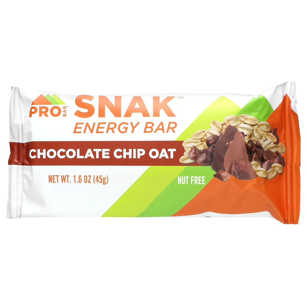 ProBar, SNAK™, энергетический батончик, овсяные хлопья с шоколадной крошкой, 12 батончиков по 45 г (1,6 унции)