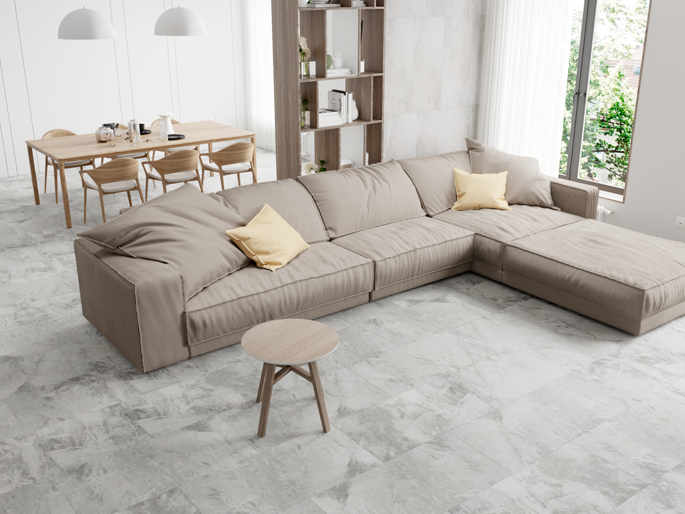 LVT-плитка VINILAM 91901 Адриатический Серый (4,513м2) клеевой