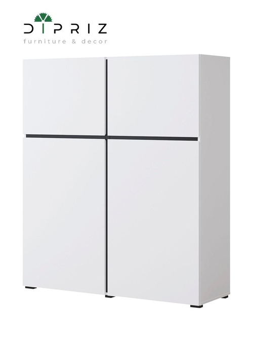 Комод высокий Лайн 4дв Н1390х1194х400