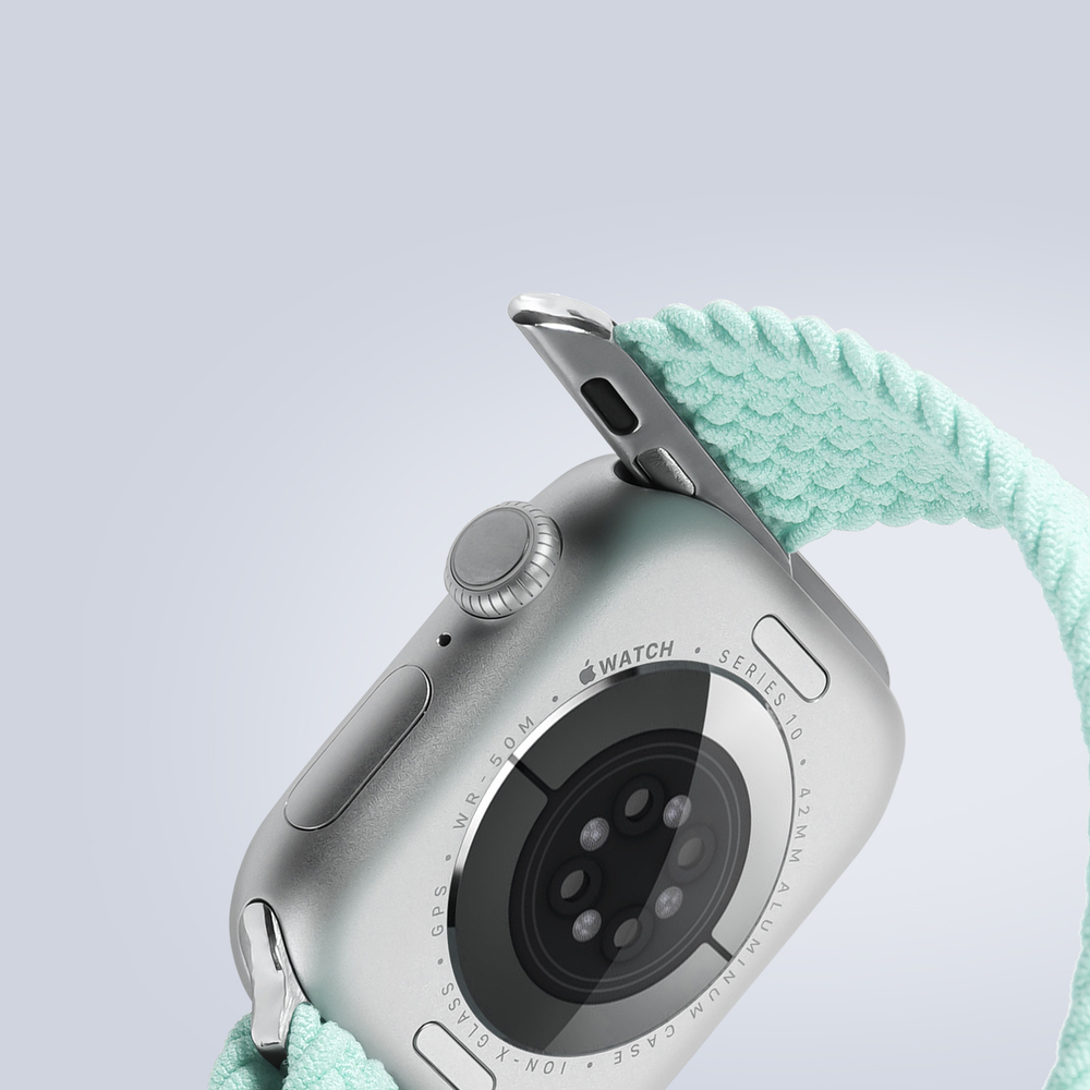 Эластичный ремешок зеленого цвета (Mint Green) для смарт часов Apple Watch размером 38, 40, 41 и 42MM, серия Mixture Ultra Series от Dux Ducis