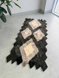 Покрывало меховое ковер из шкуры овчины