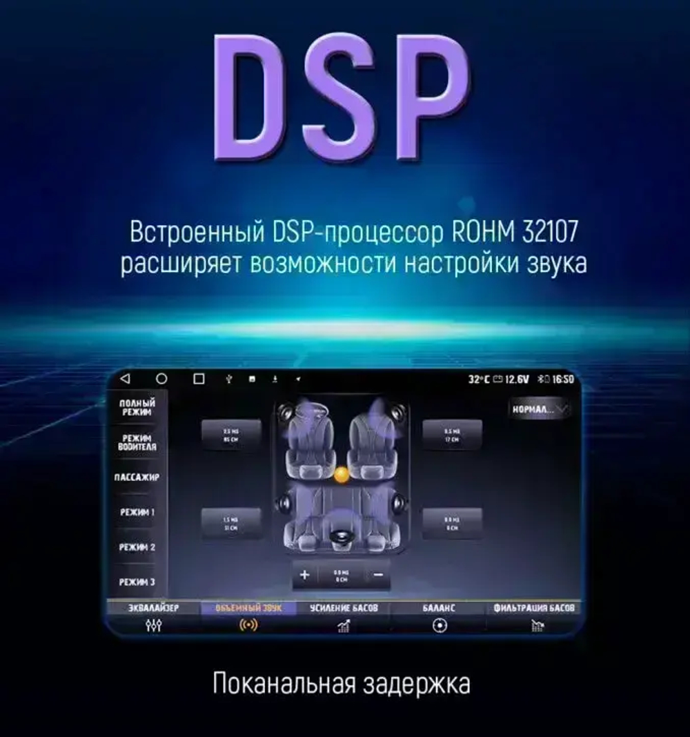 Магнитола для Lada Priora 2007-2013 (рамка черная) - Carmedia OL-9066-1 QLed+2K, Android 13, TS20, CarPlay, 4G SIM-слот