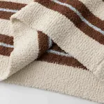 Свитер Ymkashix Soft Strips белый/кофейный