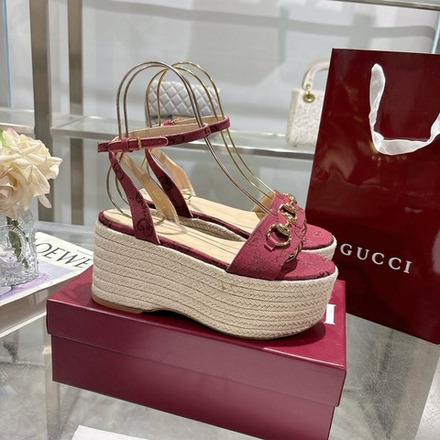 Gucci Horsebit Flatform Sandal