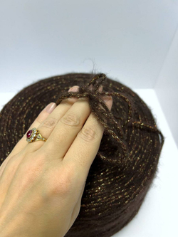 Пряжа шнур люрекс с мохером Спетакколо