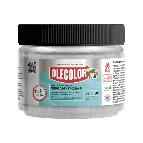 OLECOLOR Эмаль акриловая перламутровая универсальная бронза 0,1кг