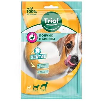 Пончик жевательный с мясом утки, 10см (уп.1шт.), серия DENTAL